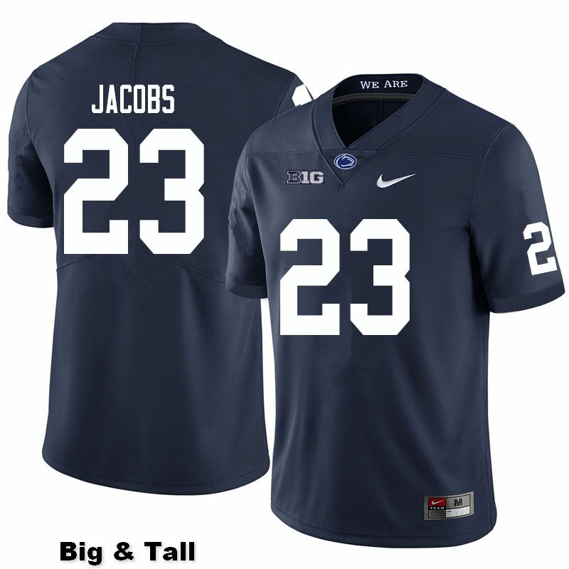 NCAA Nike Men's Penn State Nittany Lions Curtis Jacobs #23 College Football Authentic Big & Tall Navy Stitched Jersey QNX4098CN